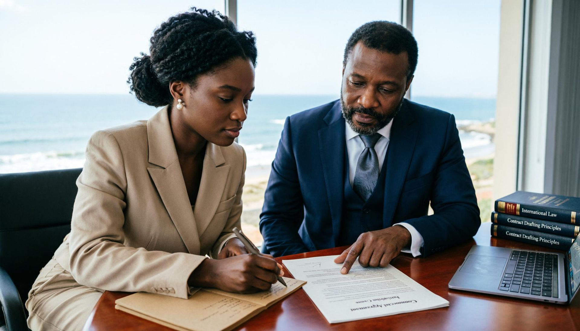 Advogados em formação de Inglês para Juristas no Centro Educativo Polyglot, Cabo Verde.