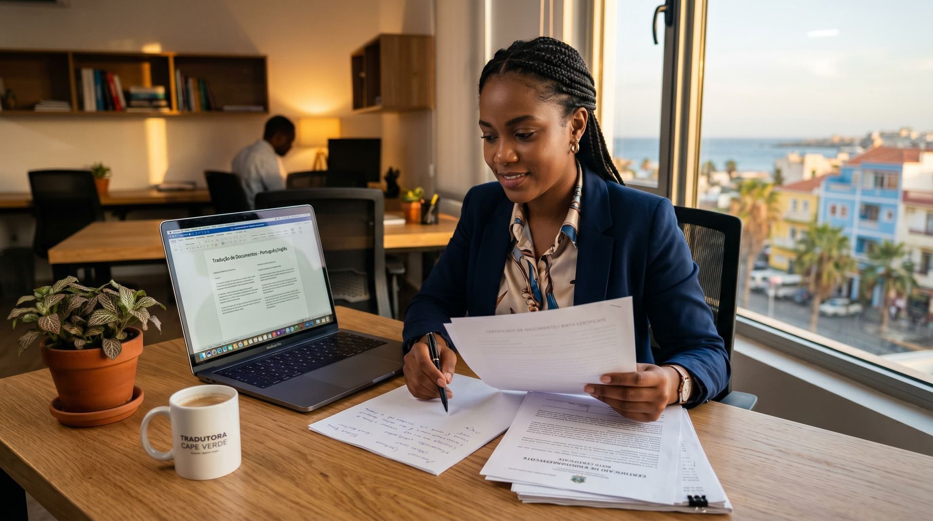 Tradução de documentos em praia